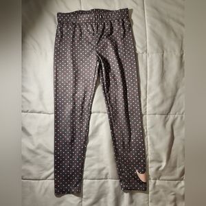 Girls 6x Dri-Fit Nike Polka Dot Legging Pants